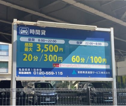 亀屋橋（１）駐車場(時間貸し)