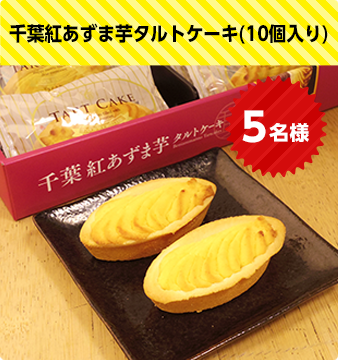 千葉紅あずま芋タルトケーキ(10個入り)　5名様