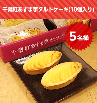 千葉紅あずま芋タルトケーキ(10個入り)　5名様